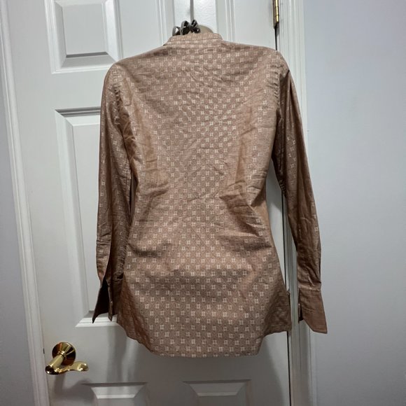 Givenchy for Chelsa size 8 button down long sleeve logo print shirt - Picture 6 of 7